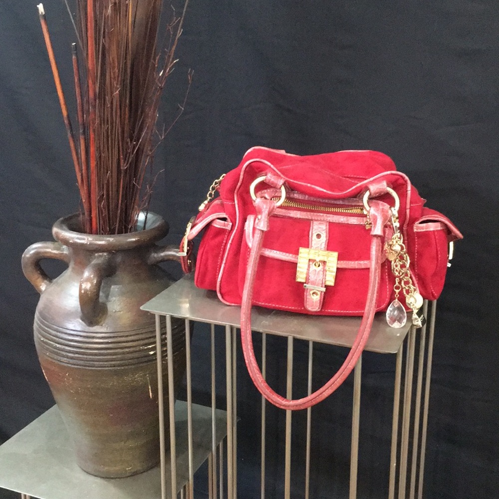 Kathy Van Zeeland Red Purse